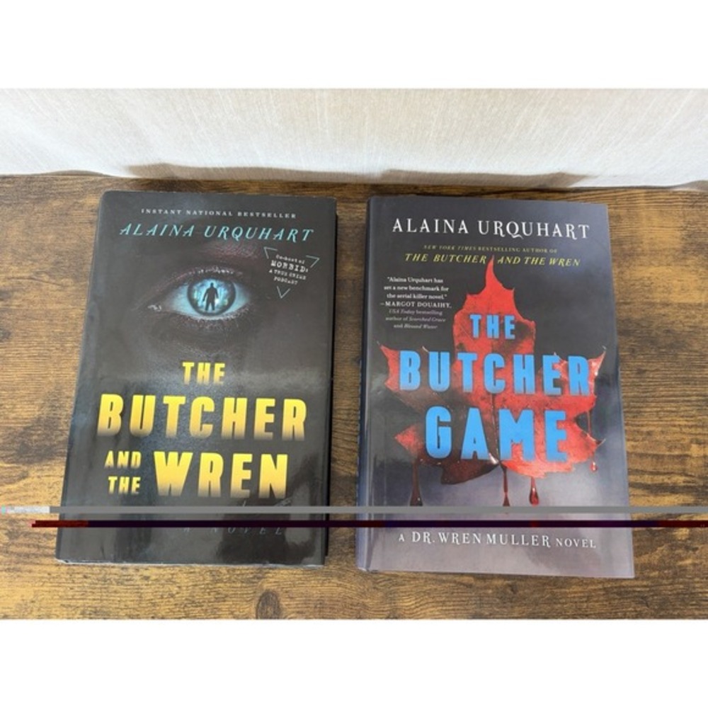 2-PC Book Set Alaina Urquhart Butcher And The Wren‎ & The Butcher Game Hardcover